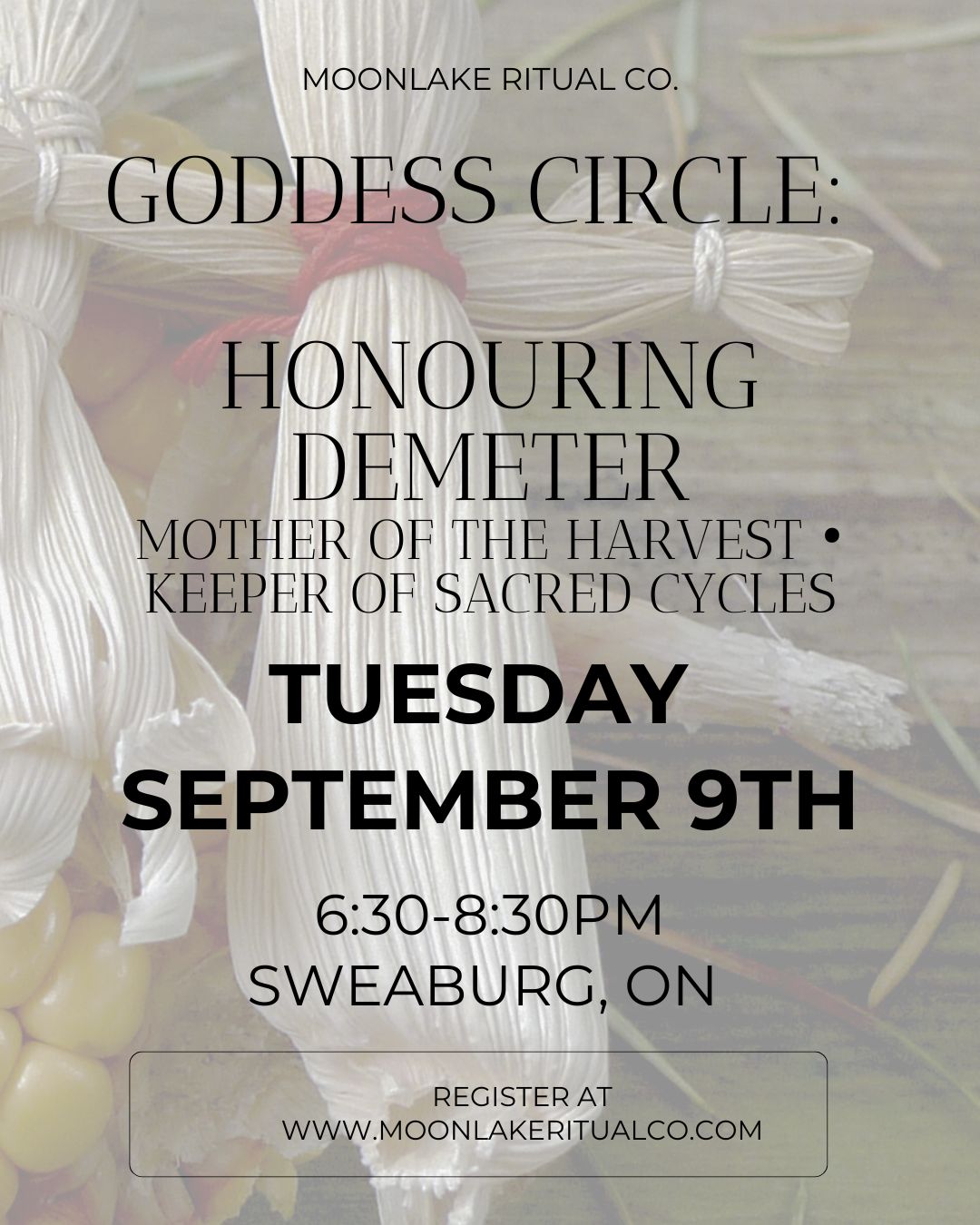 September Goddess Circle: Honouring Demeter