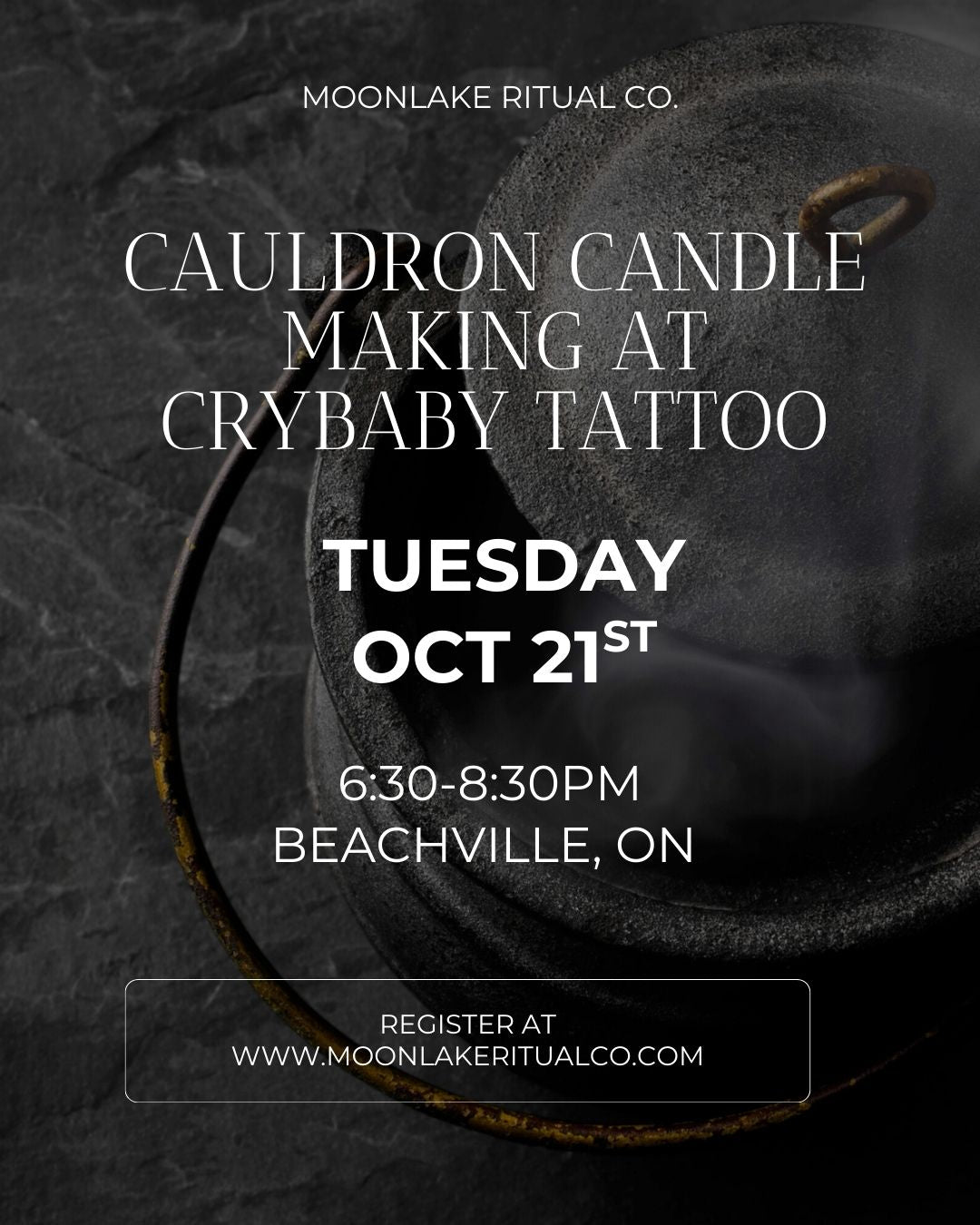 Cauldron Candle Magic at Crybaby Tattoo
