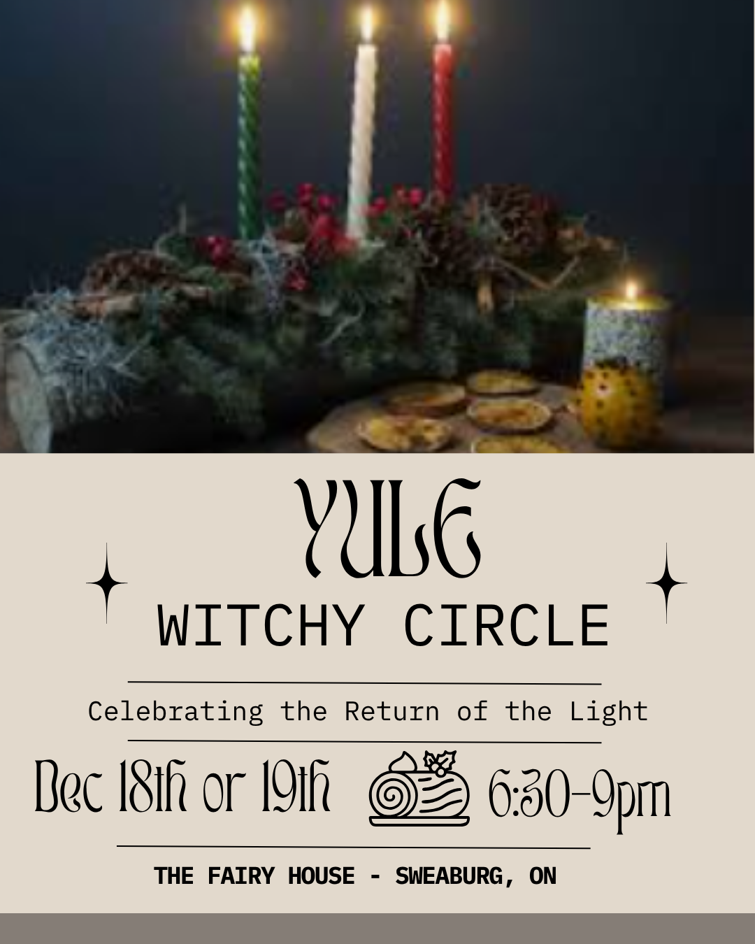 Dec 18 or 19th - Yule Witchy Circle: Celebrating the Return of the Light