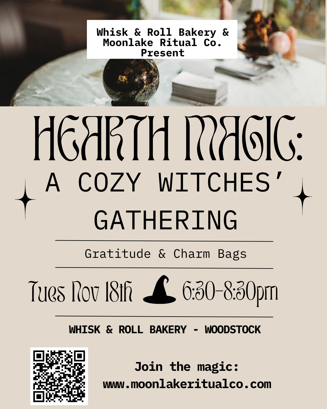 Tues Nov 18th - Hearth Magic — A Cozy Witches’ Gathering