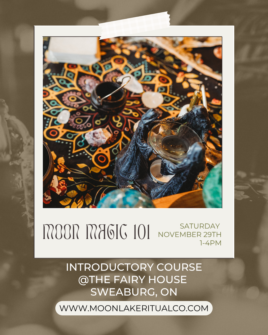 Sat Nov 29: Moon Magic Introductory Workshop
