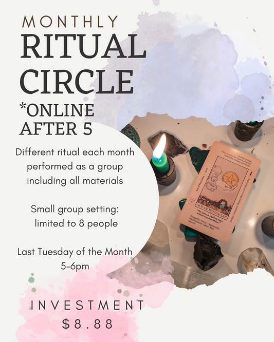 Monthly Ritual Circles - ONLINE After 5pm