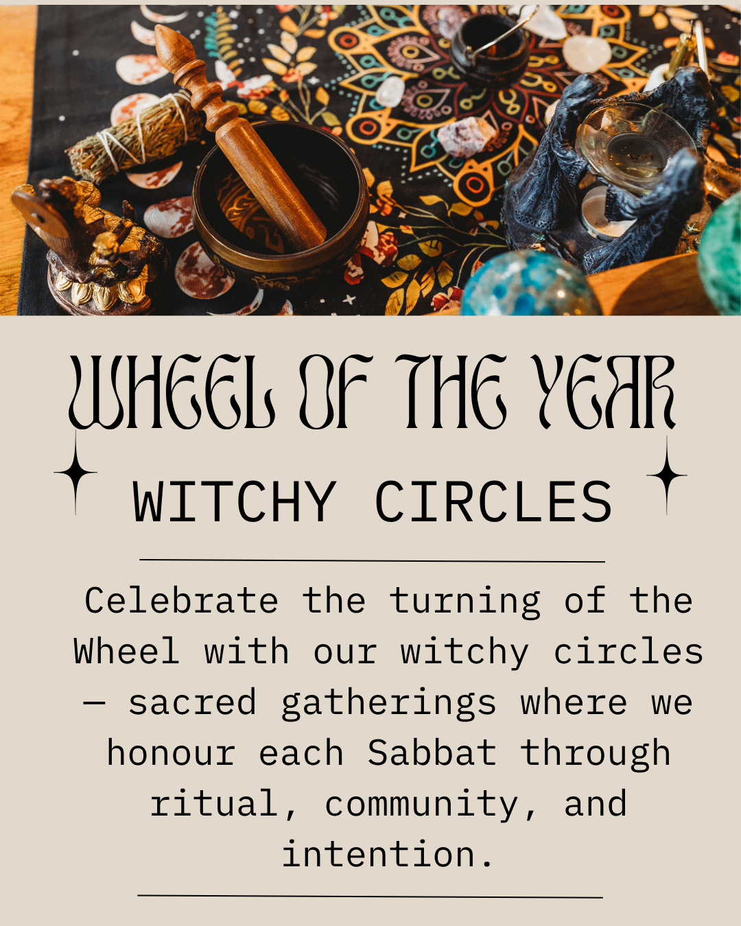 Wheel of the Year Witchy Circles