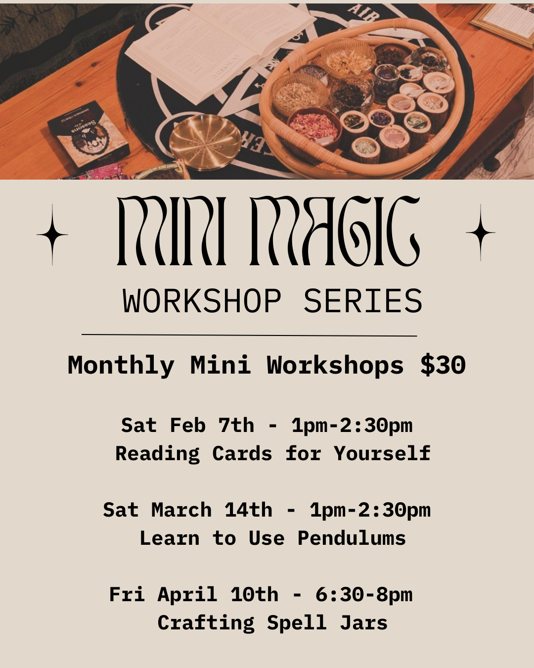 Mini Magic Workshops - 2026