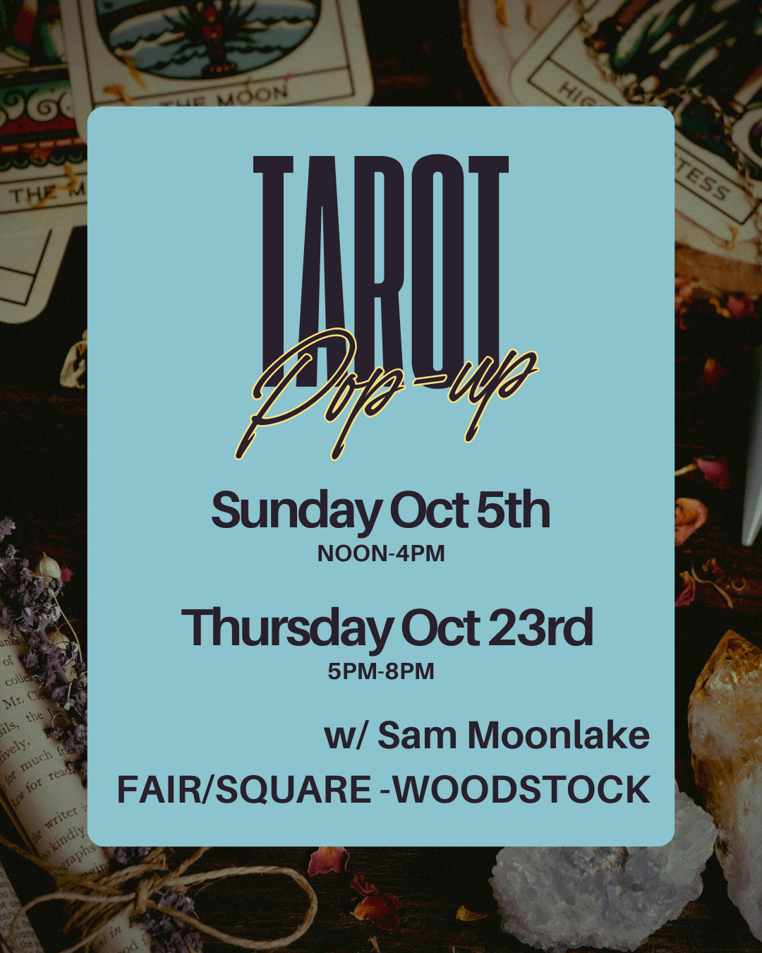 Fair/Square In Person Readings Downtown Woodstock