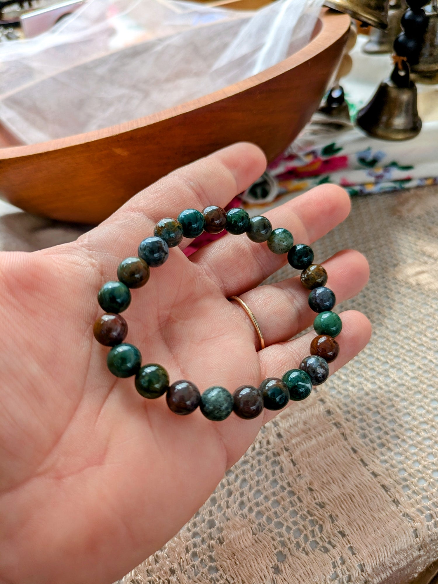 Indian Agate Crystal Bracelet *Grounding*