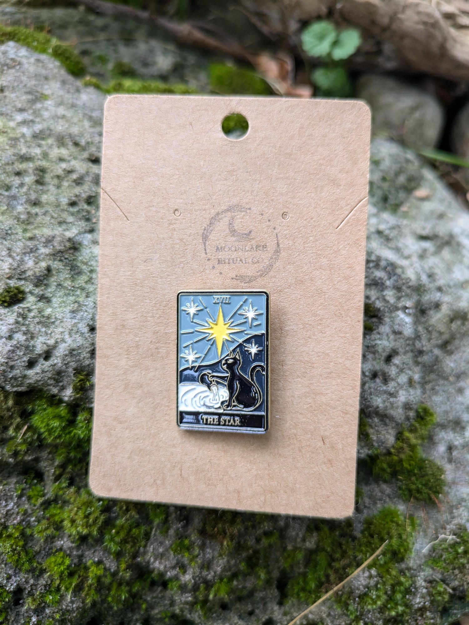 The Star Tarot Cat Pin