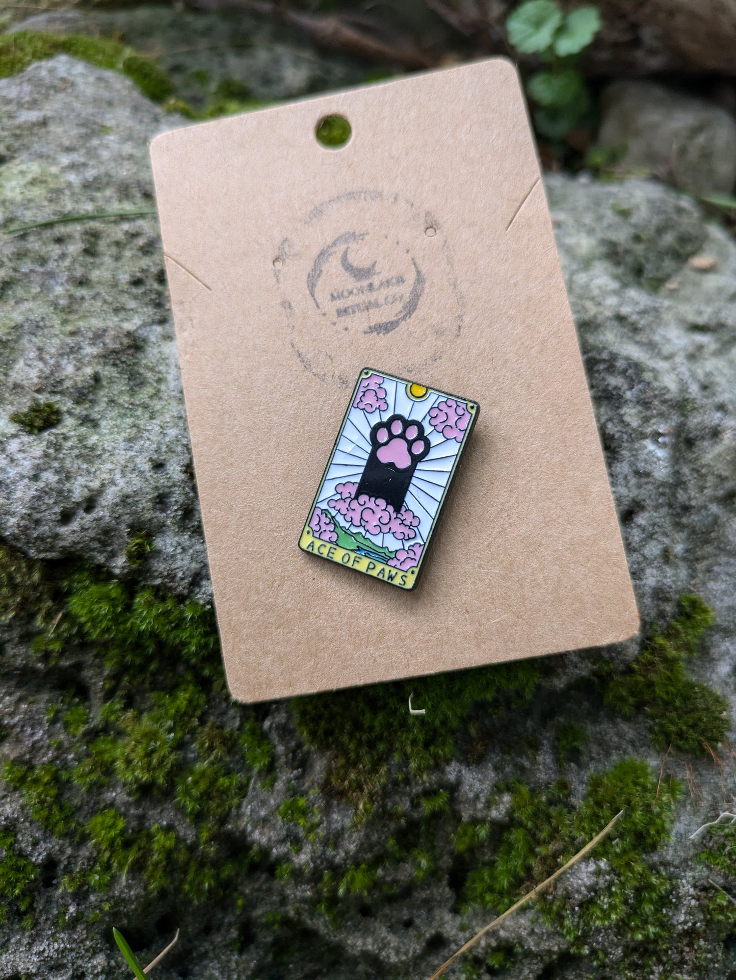 Ace of Paws Cat Tarot Pin