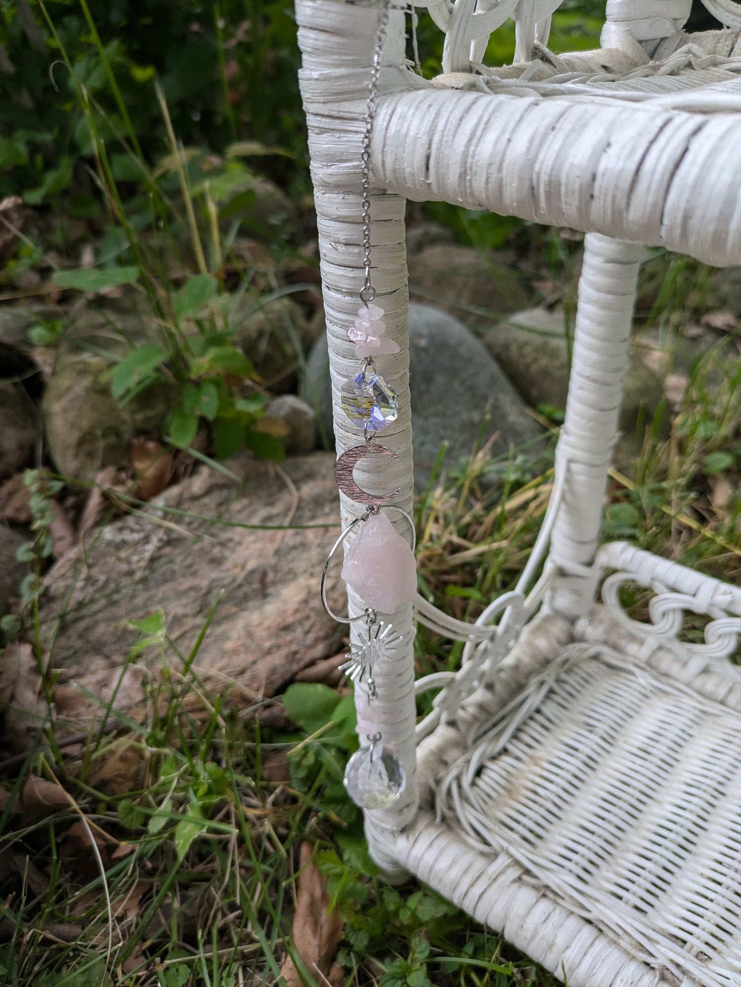 Rose Quartz Suncatcher