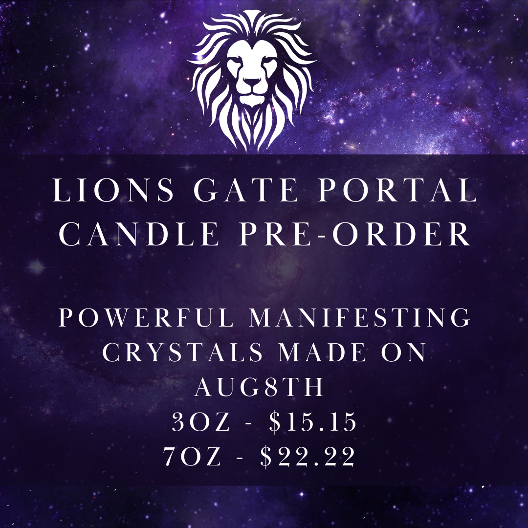 Intention Candle - Lions Gate Portal Manifestation Candles **888** PRE-ORDER