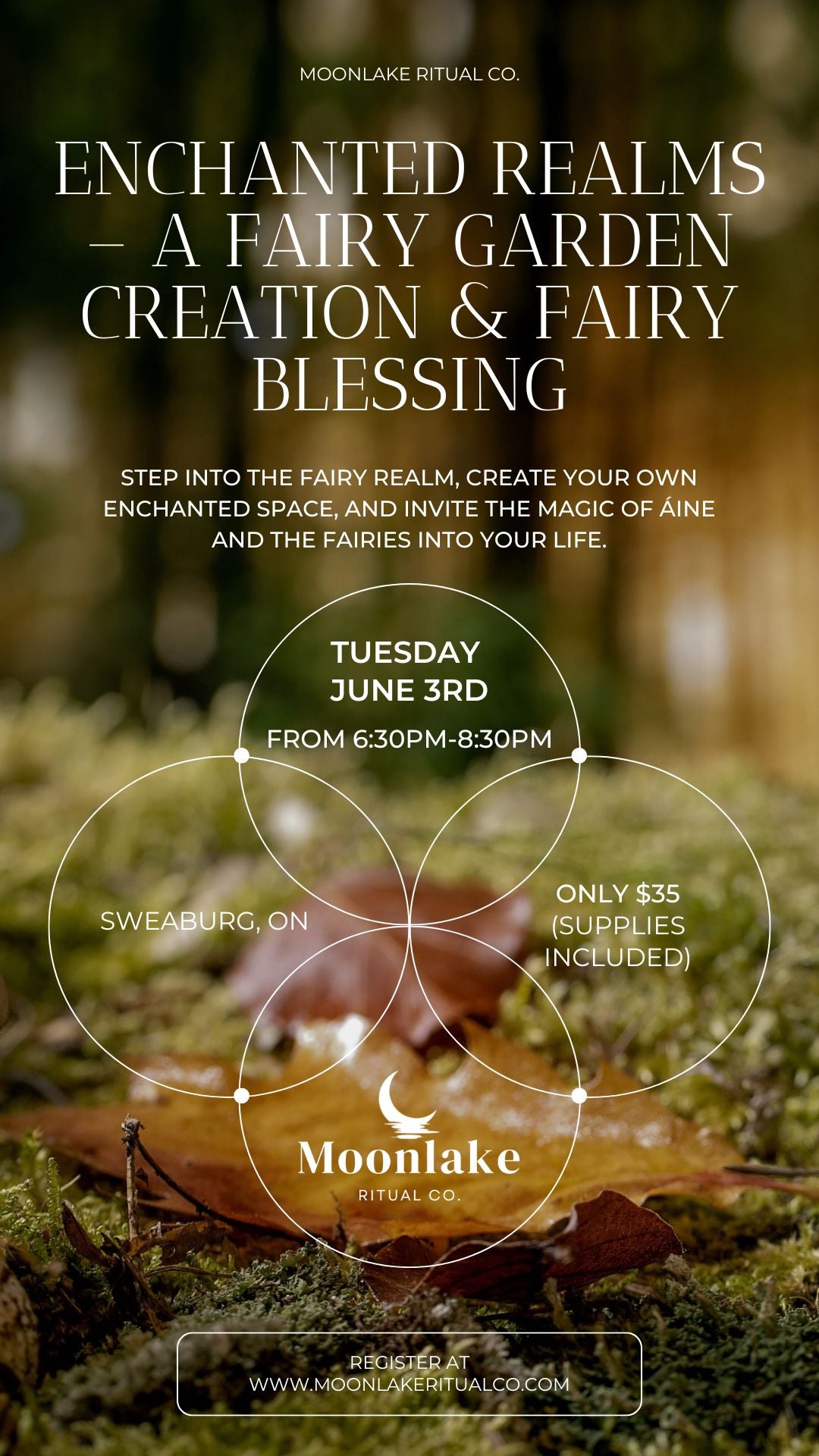 Tues June 3rd Ritual Circle: Enchanted Realms – A Fairy Garden Creation & Fairy Blessing - Woodstock