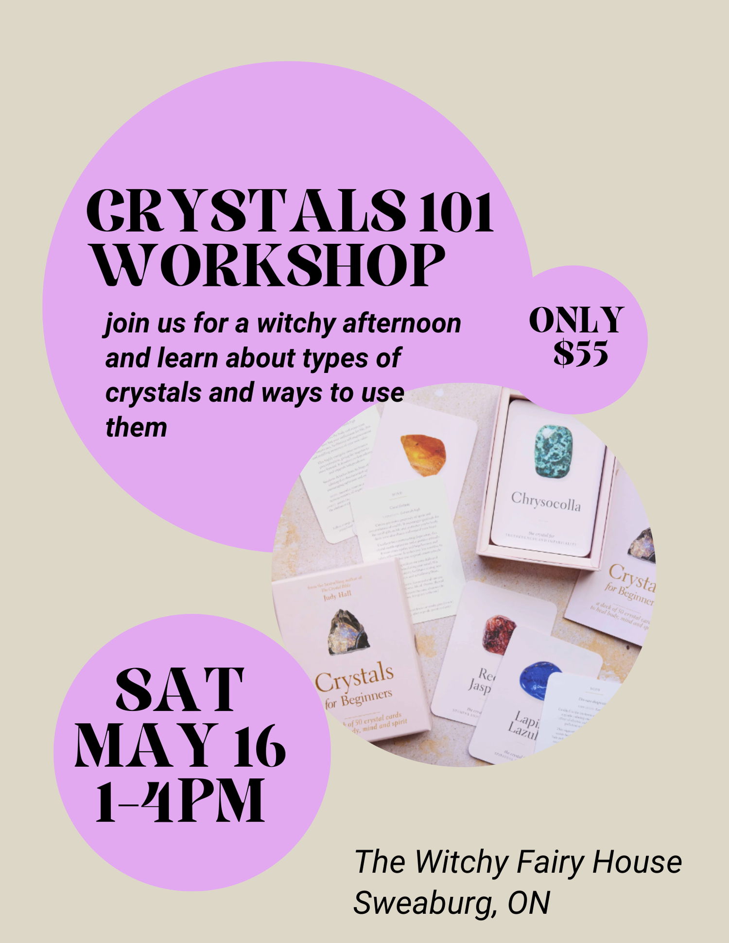 Crystals Workshop - Sat May 16th 1-4PM
